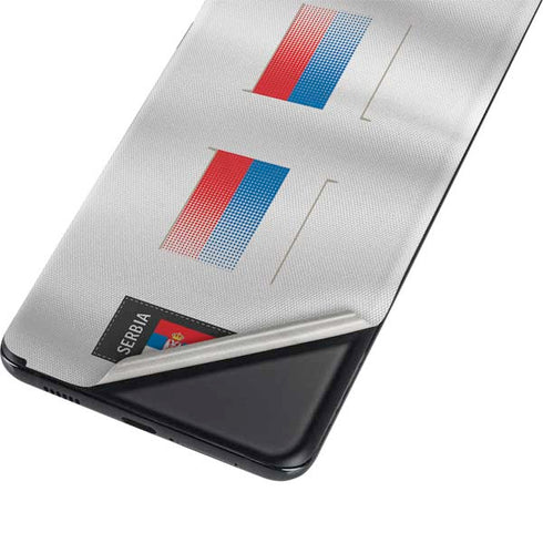 Serbia Soccer Flag Galaxy S21 Plus 5G Skin